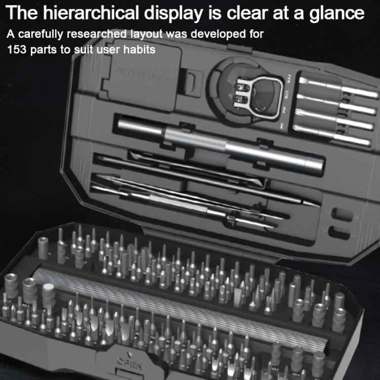 153 in 1 Long Endurance Three-speed Adjustment Electric Screwdriver Set, 153 in 1
