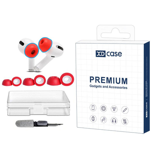 XDcase 3 Pairs Replacement Memory Foam Ear Tips Kit, S/M/L Size, Cleaning Pen Color Random, For AirPods Pro 1 / 2