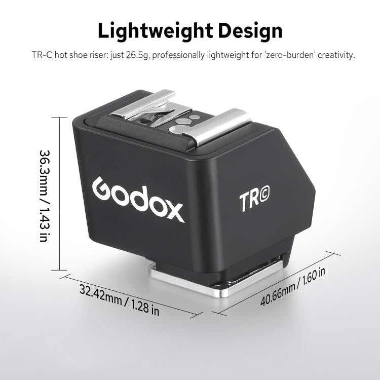 Godox TR TTL Hot Shoe Riser, TR-C For Canon, TR-F For FUJIFILM, TR-N For Nikon, TR-O For Olympus, TR-S For Sony
