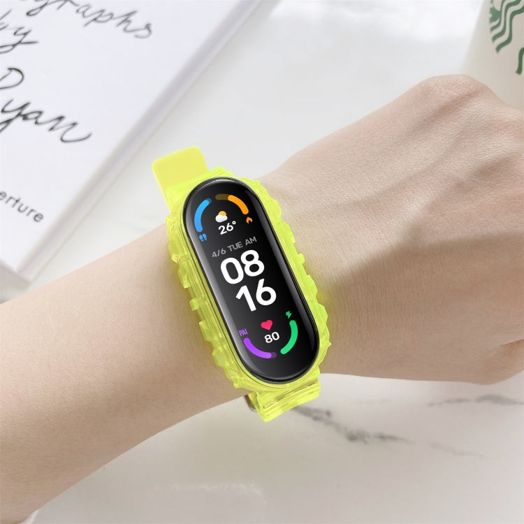 For Xiaomi Mi Band 5 / 4 Universal Silicone Transparent Replacement Strap Watchband