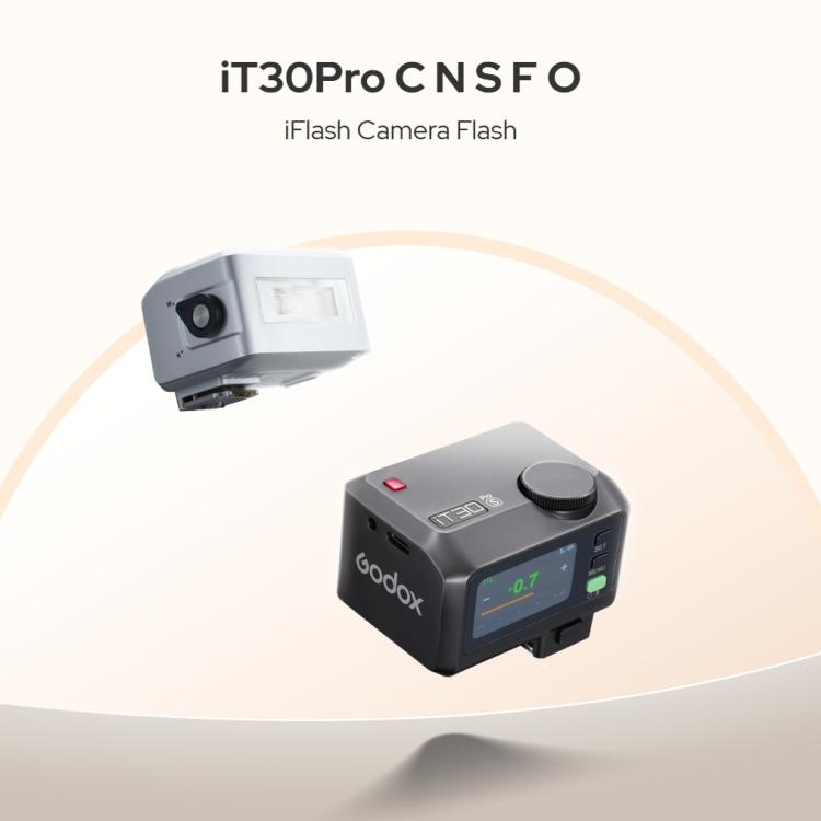 Godox iT30 Pro TTL Mini iFlash Camera Flash Light, iT30 Pro C For Canon, iT30 Pro N For Nikon, iT30 Pro S For Sony, iT30 Pro F For FUJIFILM, iT30 Pro O For Olympus / Panasonic, iT30 Pro L For Leica