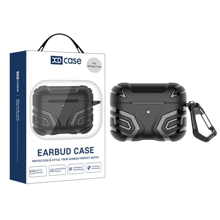 XDcase Dark Pattern TPU Earphone Cover with Carabiner, For AirPods Pro 3, For AirPods Pro 2