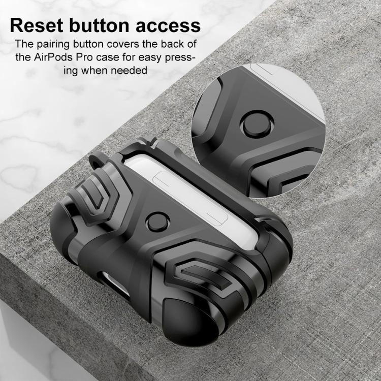 XDcase Dark Pattern TPU Earphone Cover with Carabiner, For AirPods Pro 3, For AirPods Pro 2