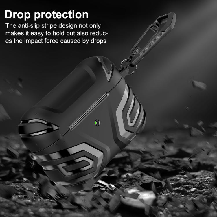 XDcase Dark Pattern TPU Earphone Cover with Carabiner, For AirPods Pro 3, For AirPods Pro 2