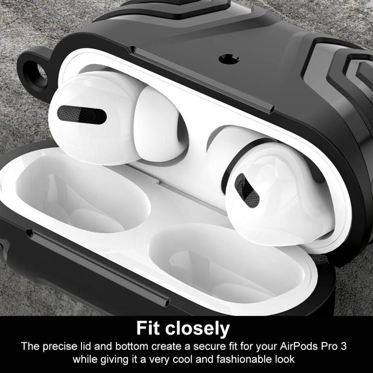 XDcase Dark Pattern TPU Earphone Cover with Carabiner, For AirPods Pro 3, For AirPods Pro 2