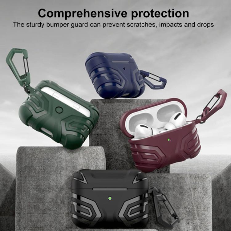 XDcase Dark Pattern TPU Earphone Cover with Carabiner, For AirPods Pro 3, For AirPods Pro 2