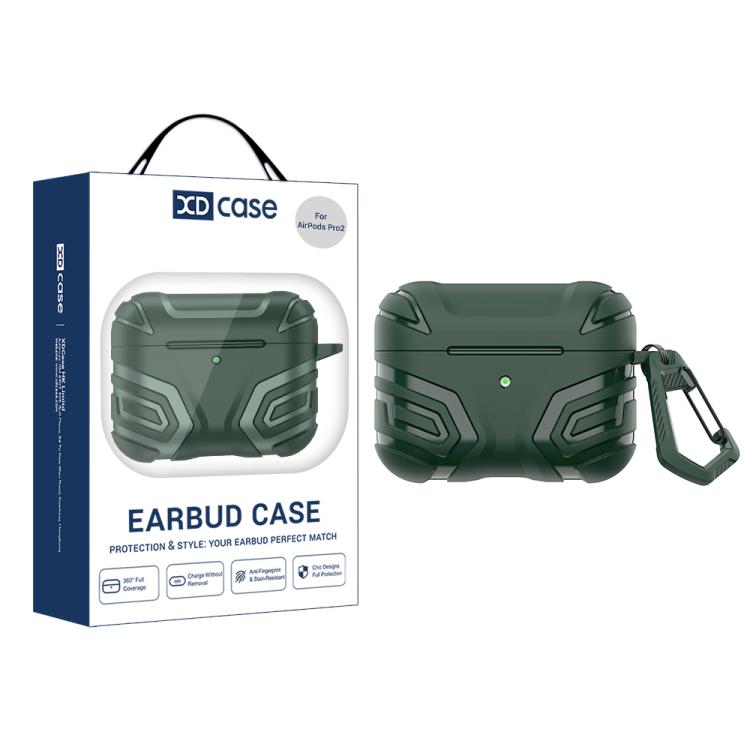 XDcase Dark Pattern TPU Earphone Cover with Carabiner, For AirPods Pro 3, For AirPods Pro 2