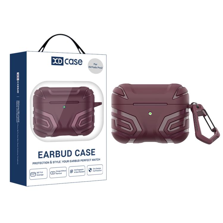 XDcase Dark Pattern TPU Earphone Cover with Carabiner, For AirPods Pro 3, For AirPods Pro 2