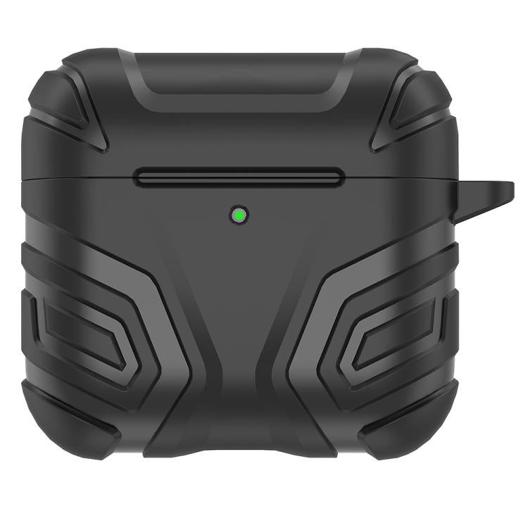 XDcase Dark Pattern TPU Earphone Cover with Carabiner, For AirPods 4