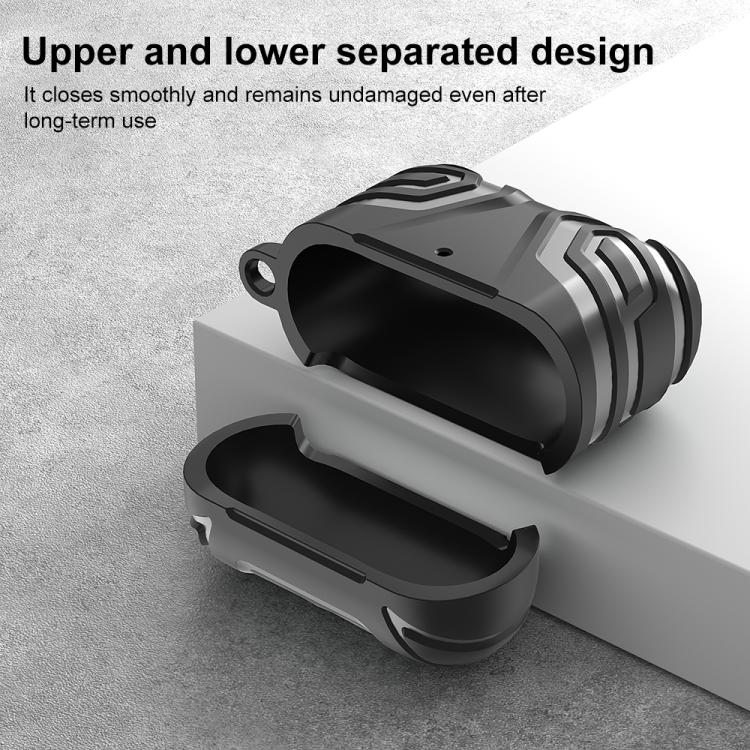 XDcase Dark Pattern TPU Earphone Cover with Carabiner, For AirPods 4