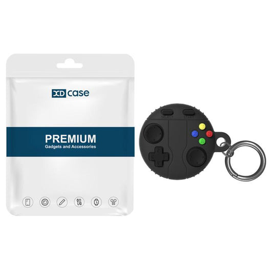 XDcase Game Console Style Silicone Protective Case with Key Ring, For AirTag 2nd Gen / 1st Gen