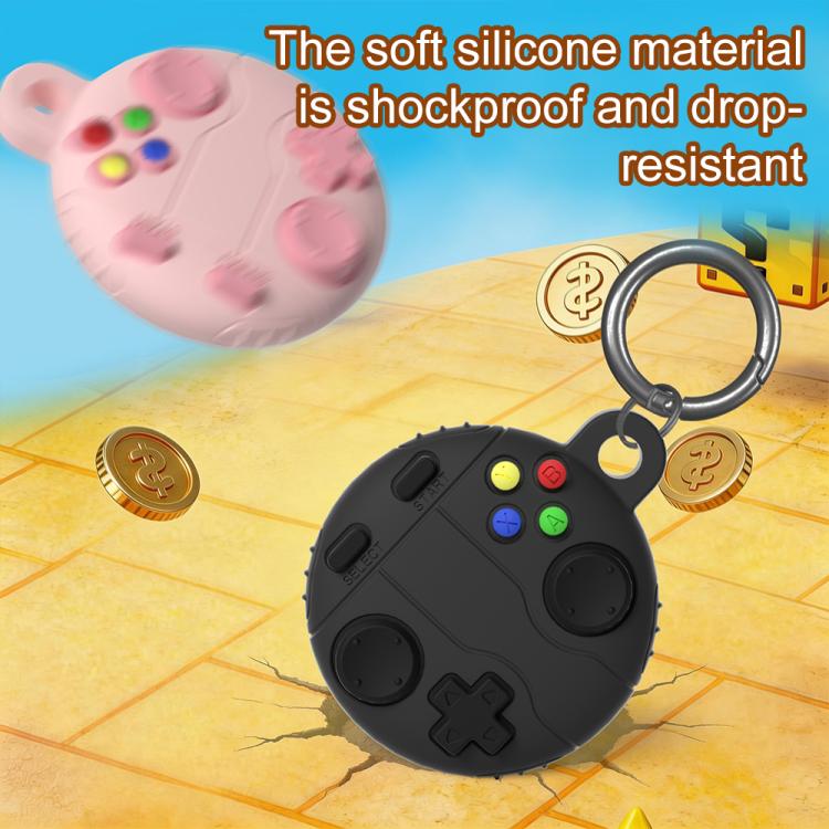XDcase Game Console Style Silicone Protective Case with Key Ring, For AirTag 2nd Gen / 1st Gen