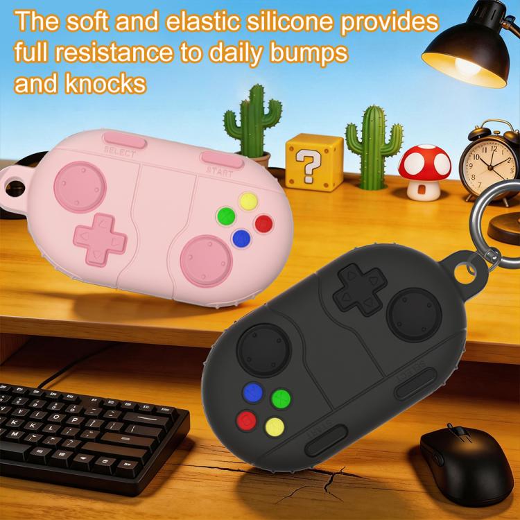 XDcase Game Console Style Silicone Protective Case with Key Ring, For Samsung Galaxy SmartTag2