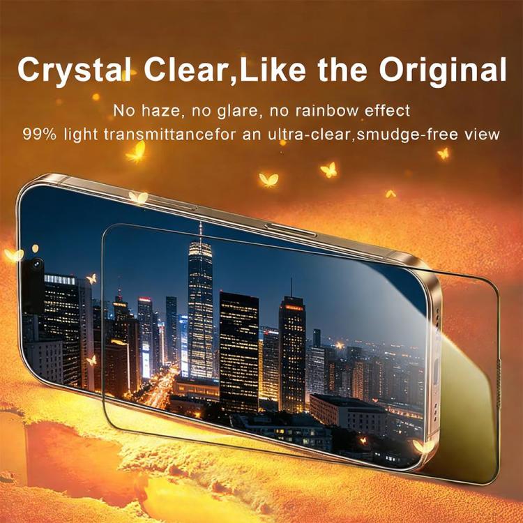 XDcase 2 Pairs HD Tempered Glass Screen Protector + Silkscreen Lens Protector, For iPhone 17 Pro Max, For iPhone 17 Pro, For iPhone 17, For iPhone Air