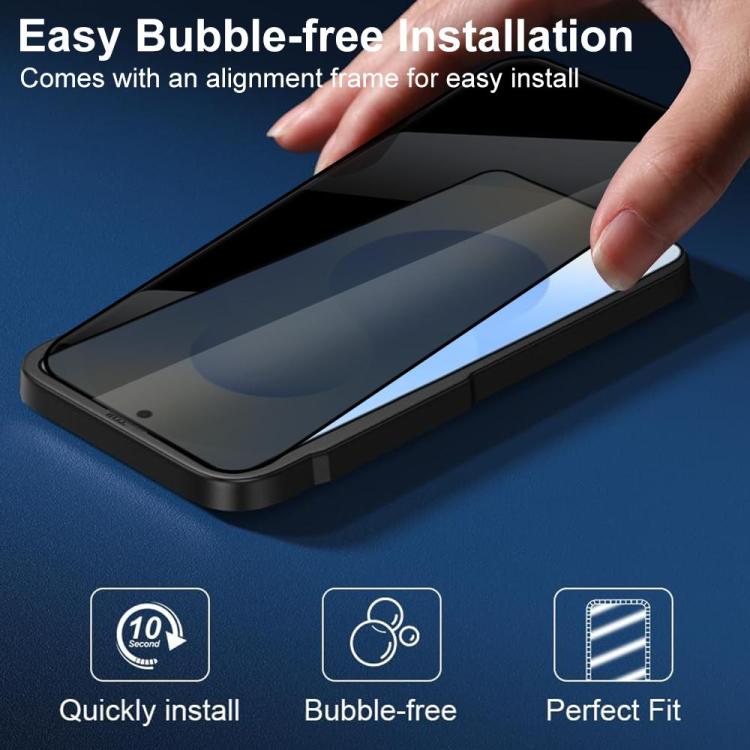 XDcase 2 Pairs Anti-Peep Tempered Glass Screen Protector + Silkscreen Lens Protector, For Galaxy S26+ 5G, For Galaxy S26 Ultra 5G, For Galaxy S26 5G