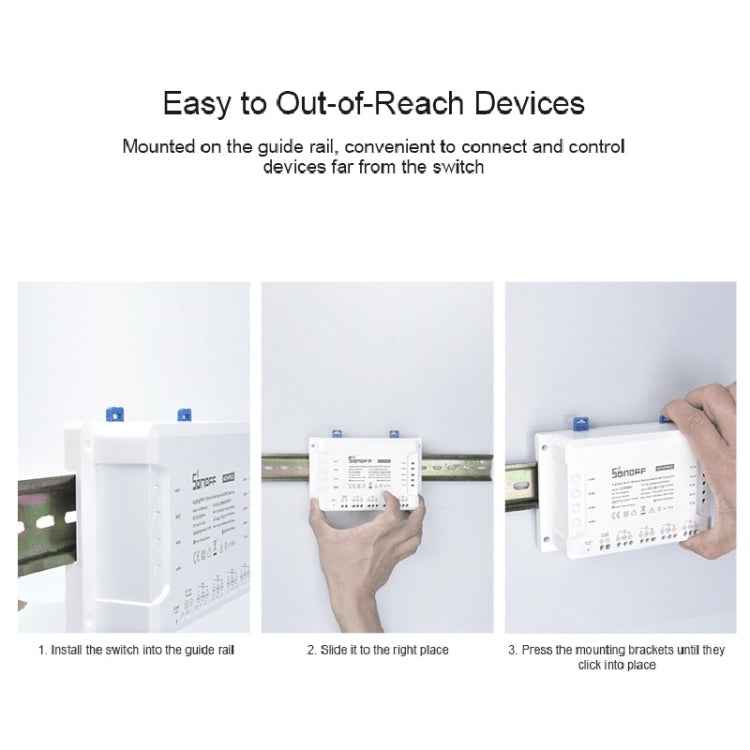 Sonoff 4CHPROR3 Mobile Phone Smart Home Switch Four-way Controller, Support Long-range Control Timing