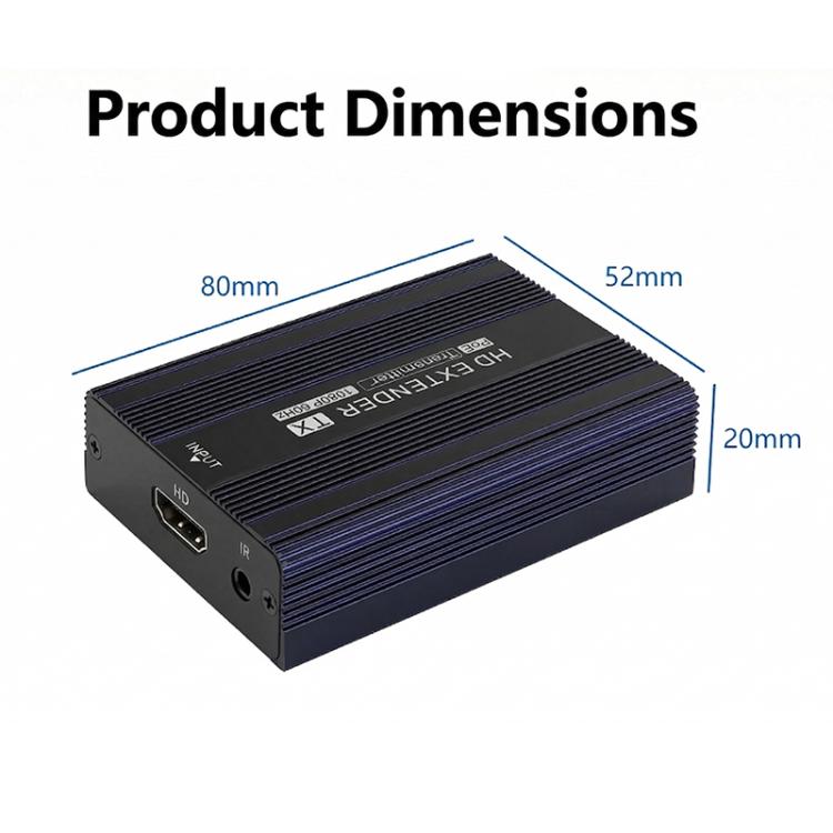 ET1815KVM 150m 1080P 60Hz HDMI Extender with Cat6 / RJ45 / KVM Port, US Plug, EU Plug, AU Plug, UK Plug