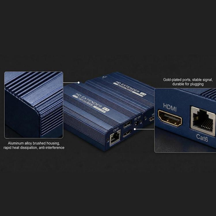 ET1815KVM 150m 1080P 60Hz HDMI Extender with Cat6 / RJ45 / KVM Port, US Plug, EU Plug, AU Plug, UK Plug