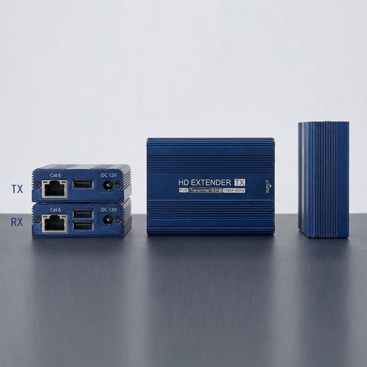 ET1815KVM 150m 1080P 60Hz HDMI Extender with Cat6 / RJ45 / KVM Port, US Plug, EU Plug, AU Plug, UK Plug