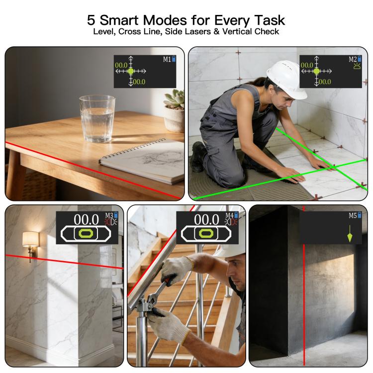 LT10 Multifunctional Mini Smart Laser Level & Digital Angle Finder