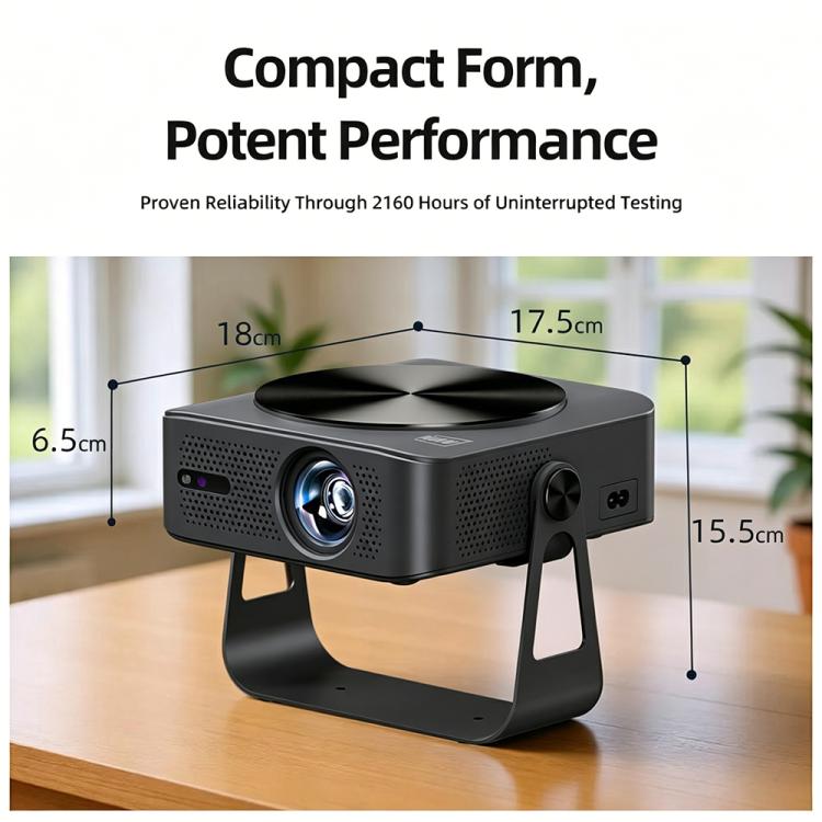 AUN A005 1080P 760ANSI LCD Display Smart Projector with Holder, EU Plug, US Plug, UK Plug, AU Plug