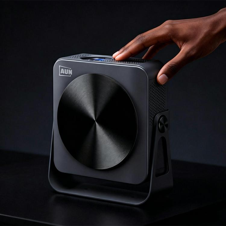 AUN A005 1080P 760ANSI LCD Display Smart Projector with Holder, EU Plug, US Plug, UK Plug, AU Plug