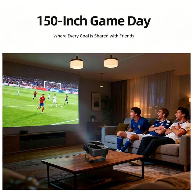 AUN A005 1080P 760ANSI LCD Display Smart Projector with Holder, EU Plug, US Plug, UK Plug, AU Plug