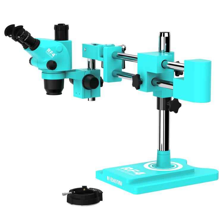 RF4 RF-6565TVW 6.5-65X High-definition Trinocular Stereo Continuous Zoom Industrial Microscope, RF-6565TVW