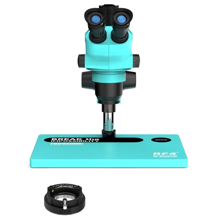 RF4 RF-6565TVP 6.5X-65X Trinocular Stereo Zoom Microscope with Big Aluminum Alloy Base, RF-6565TVP