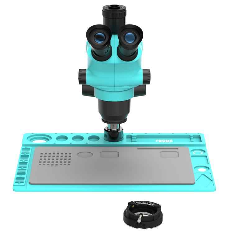 RF4 RF-6565TVD2 6.5X-65X Synchronous Zoom Trinocular Stereo Microscope with Aluminum Alloy Base, RF-6565TVD2