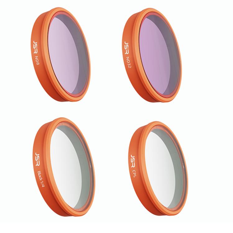 For DJI Osmo Action 6 JSR KO Series Camera Lens Filter, UV, CPL, ND8, ND16, ND32, ND64, ND8PL, ND16PL, ND32PL, ND64PL, STAR, NIGHT, Black Mist 1/4, 3 in 1 UV ND8/16, 4 in 1 ND8-64, 4 in 1 CPL ND8/16/32, 4 in 1 Black Mist CPL ND, 4 in 1 Macro CPL ND    ...