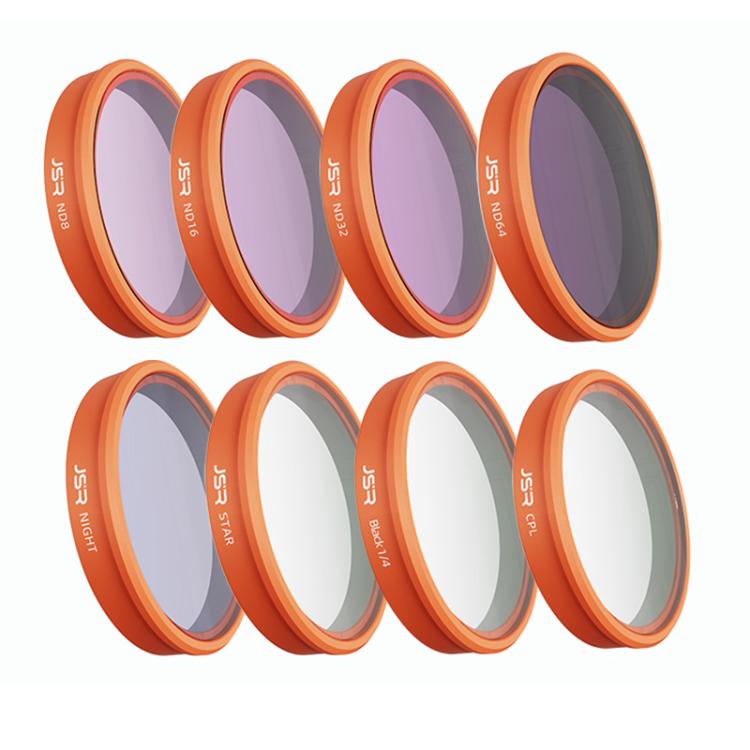 For DJI Osmo Action 6 JSR KO Series Camera Lens Filter, UV, CPL, ND8, ND16, ND32, ND64, ND8PL, ND16PL, ND32PL, ND64PL, STAR, NIGHT, Black Mist 1/4, 3 in 1 UV ND8/16, 4 in 1 ND8-64, 4 in 1 CPL ND8/16/32, 4 in 1 Black Mist CPL ND, 4 in 1 Macro CPL ND    ...