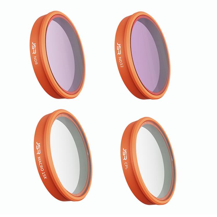 For DJI Osmo Action 6 JSR KO Series Camera Lens Filter, UV, CPL, ND8, ND16, ND32, ND64, ND8PL, ND16PL, ND32PL, ND64PL, STAR, NIGHT, Black Mist 1/4, 3 in 1 UV ND8/16, 4 in 1 ND8-64, 4 in 1 CPL ND8/16/32, 4 in 1 Black Mist CPL ND, 4 in 1 Macro CPL ND    ...