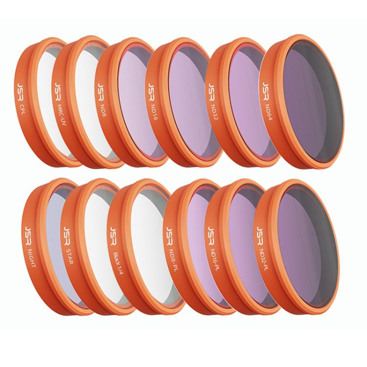 For DJI Osmo Action 6 JSR KO Series Camera Lens Filter, UV, CPL, ND8, ND16, ND32, ND64, ND8PL, ND16PL, ND32PL, ND64PL, STAR, NIGHT, Black Mist 1/4, 3 in 1 UV ND8/16, 4 in 1 ND8-64, 4 in 1 CPL ND8/16/32, 4 in 1 Black Mist CPL ND, 4 in 1 Macro CPL ND    ...