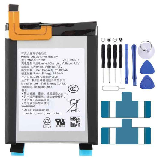 Battery, For EVE L1291 2500mAh