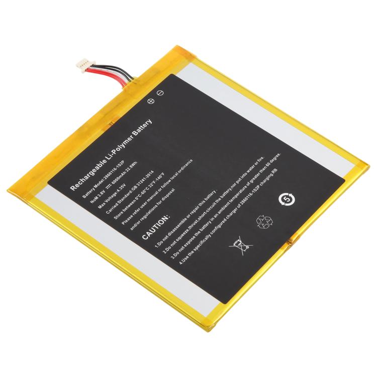 Tablet Battery, For Alldocube iPlay 20 6000mAh 2860116-1S2P