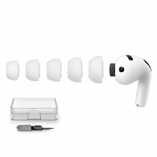 XDcase 5 Pairs Replacement Silicone Ear Tips Kit, L/M/S/XS/XXS Size, For AirPods Pro 3