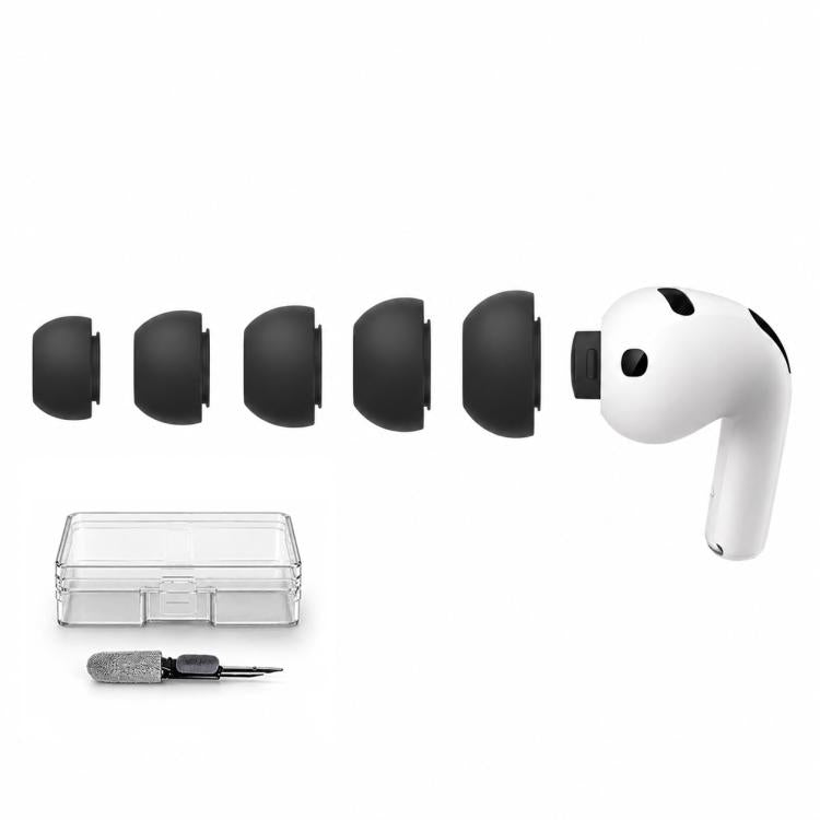 XDcase 5 Pairs Replacement Silicone Ear Tips Kit, L/M/S/XS/XXS Size, For AirPods Pro 3