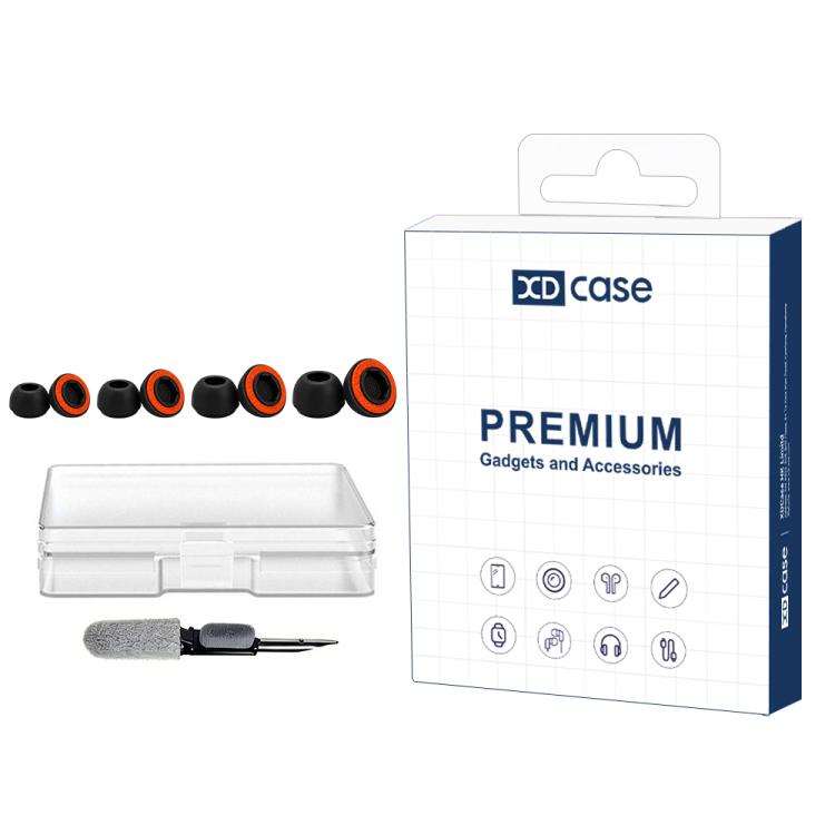 XDcase 4 Pairs Replacement Silicone Sponge Ear Tips Kit, L/M/S/XS Size, For AirPods Pro 2 / 1