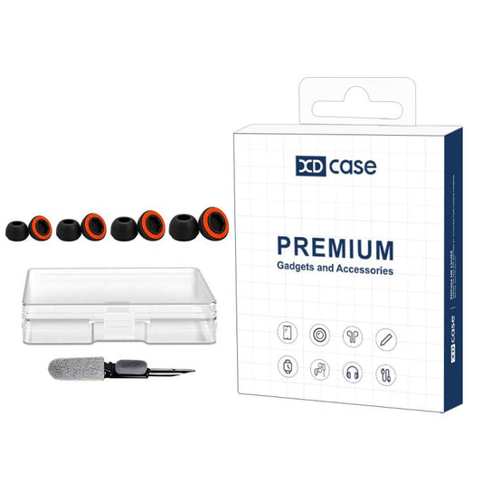 XDcase 4 Pairs Replacement Silicone Sponge Ear Tips Kit, L/M/S/XS Size, For AirPods Pro 2 / 1