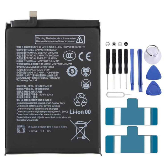 Battery, For ZTE nubia Z70 Ultra 6000mAh Li3959t45P8h916553, For ZTE nubia Z50 NX711J 5000mAh Li3949T44P8h806459