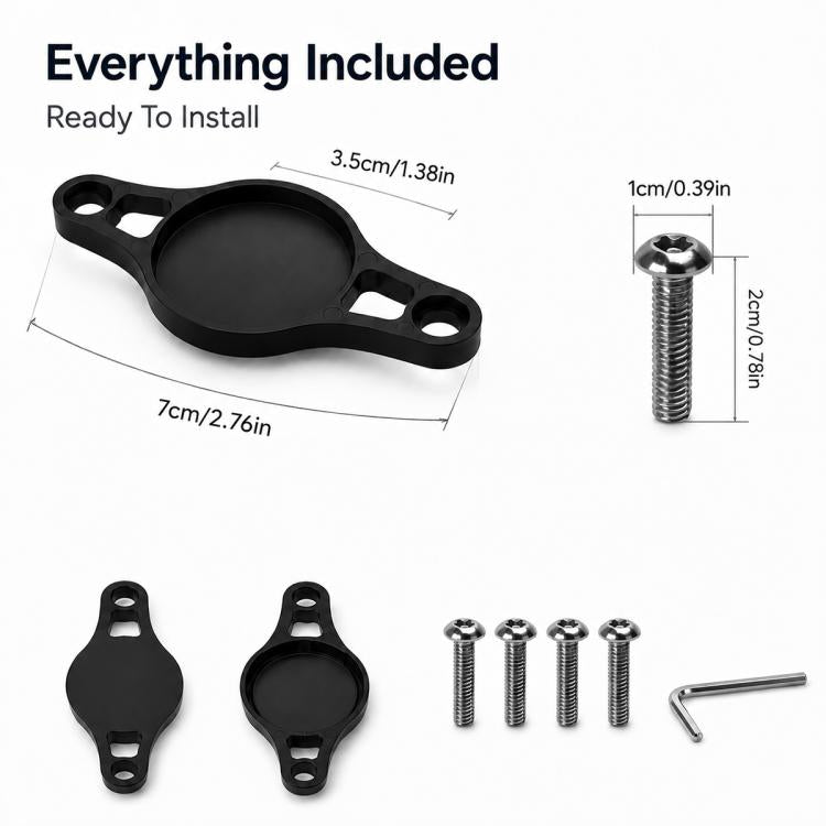 XDcase Bicycle Tracker Device Holder Protective Cover, For AirTag 2nd Gen / 1st Gen