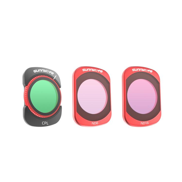 For DJI OSMO Pocket 3 Sunnylife Camera Lens Magnetic Metal Filter, MCUV, CPL, ND8, ND16, ND32, ND64, Black Mist 1/4, 3 in 1 Shadow Filter Set, 3 in 1 Portrait Filter Set, 3 in 1 CPL ND8/16, 3 in 1 Protective Filter Set, 4 in 1 ND8/16/32/64             ...