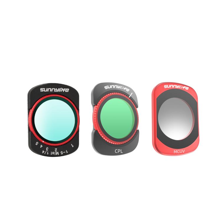 For DJI OSMO Pocket 3 Sunnylife Camera Lens Magnetic Metal Filter, MCUV, CPL, ND8, ND16, ND32, ND64, Black Mist 1/4, 3 in 1 Shadow Filter Set, 3 in 1 Portrait Filter Set, 3 in 1 CPL ND8/16, 3 in 1 Protective Filter Set, 4 in 1 ND8/16/32/64             ...
