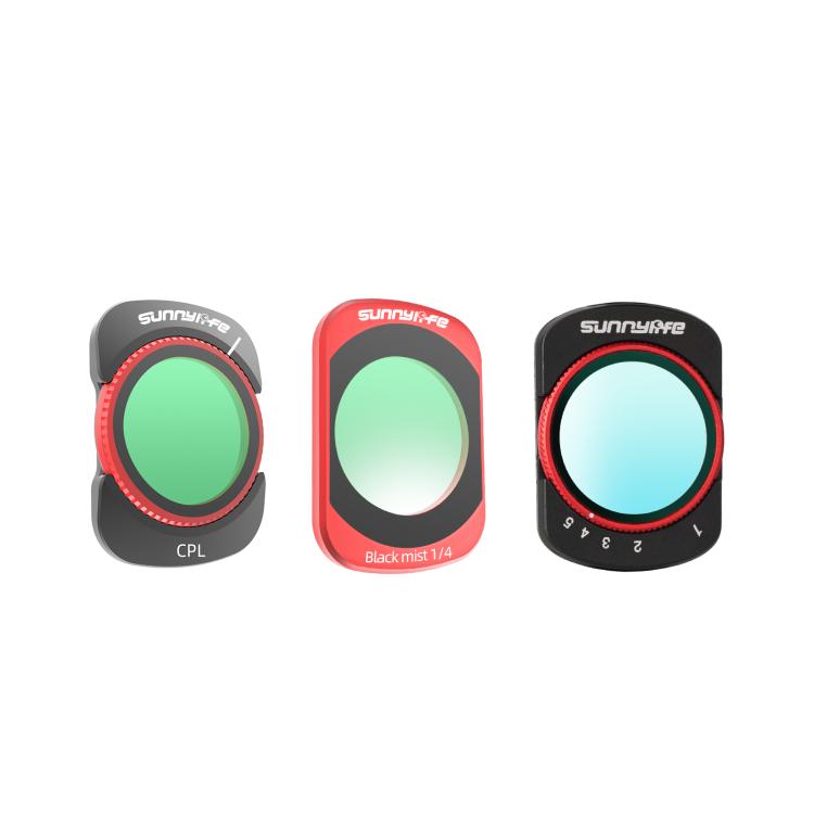 For DJI OSMO Pocket 3 Sunnylife Camera Lens Magnetic Metal Filter, MCUV, CPL, ND8, ND16, ND32, ND64, Black Mist 1/4, 3 in 1 Shadow Filter Set, 3 in 1 Portrait Filter Set, 3 in 1 CPL ND8/16, 3 in 1 Protective Filter Set, 4 in 1 ND8/16/32/64             ...