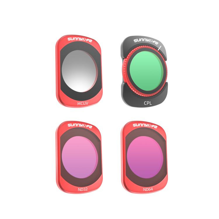 For DJI OSMO Pocket 3 Sunnylife Camera Lens Magnetic Metal Filter, MCUV, CPL, ND8, ND16, ND32, ND64, Black Mist 1/4, 3 in 1 Shadow Filter Set, 3 in 1 Portrait Filter Set, 3 in 1 CPL ND8/16, 3 in 1 Protective Filter Set, 4 in 1 ND8/16/32/64             ...
