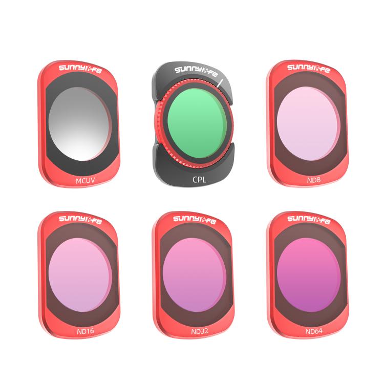 For DJI OSMO Pocket 3 Sunnylife Camera Lens Magnetic Metal Filter, MCUV, CPL, ND8, ND16, ND32, ND64, Black Mist 1/4, 3 in 1 Shadow Filter Set, 3 in 1 Portrait Filter Set, 3 in 1 CPL ND8/16, 3 in 1 Protective Filter Set, 4 in 1 ND8/16/32/64             ...