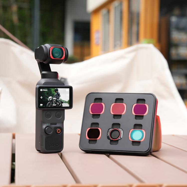 For DJI OSMO Pocket 3 Sunnylife Camera Lens Magnetic Metal Filter, MCUV, CPL, ND8, ND16, ND32, ND64, Black Mist 1/4, 3 in 1 Shadow Filter Set, 3 in 1 Portrait Filter Set, 3 in 1 CPL ND8/16, 3 in 1 Protective Filter Set, 4 in 1 ND8/16/32/64             ...