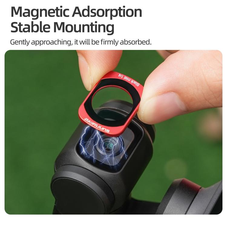 For DJI OSMO Pocket 3 Sunnylife Camera Lens Magnetic Metal Filter, MCUV, CPL, ND8, ND16, ND32, ND64, Black Mist 1/4, 3 in 1 Shadow Filter Set, 3 in 1 Portrait Filter Set, 3 in 1 CPL ND8/16, 3 in 1 Protective Filter Set, 4 in 1 ND8/16/32/64             ...