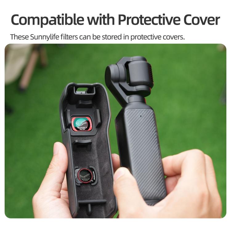For DJI OSMO Pocket 3 Sunnylife Camera Lens Magnetic Metal Filter, MCUV, CPL, ND8, ND16, ND32, ND64, Black Mist 1/4, 3 in 1 Shadow Filter Set, 3 in 1 Portrait Filter Set, 3 in 1 CPL ND8/16, 3 in 1 Protective Filter Set, 4 in 1 ND8/16/32/64             ...